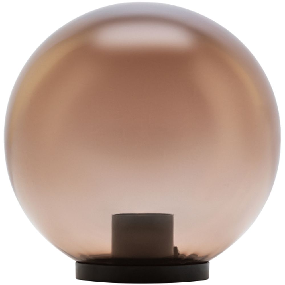 Садово-парковый светильник ЭРА НТУ 01-100-305 шар дымчатый на опору / кронштейн IP44 Е27 max100Вт d300mm | Садово-парковые светильники