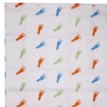 Штора для ванной PVC 170*180"Следы» 10 колец