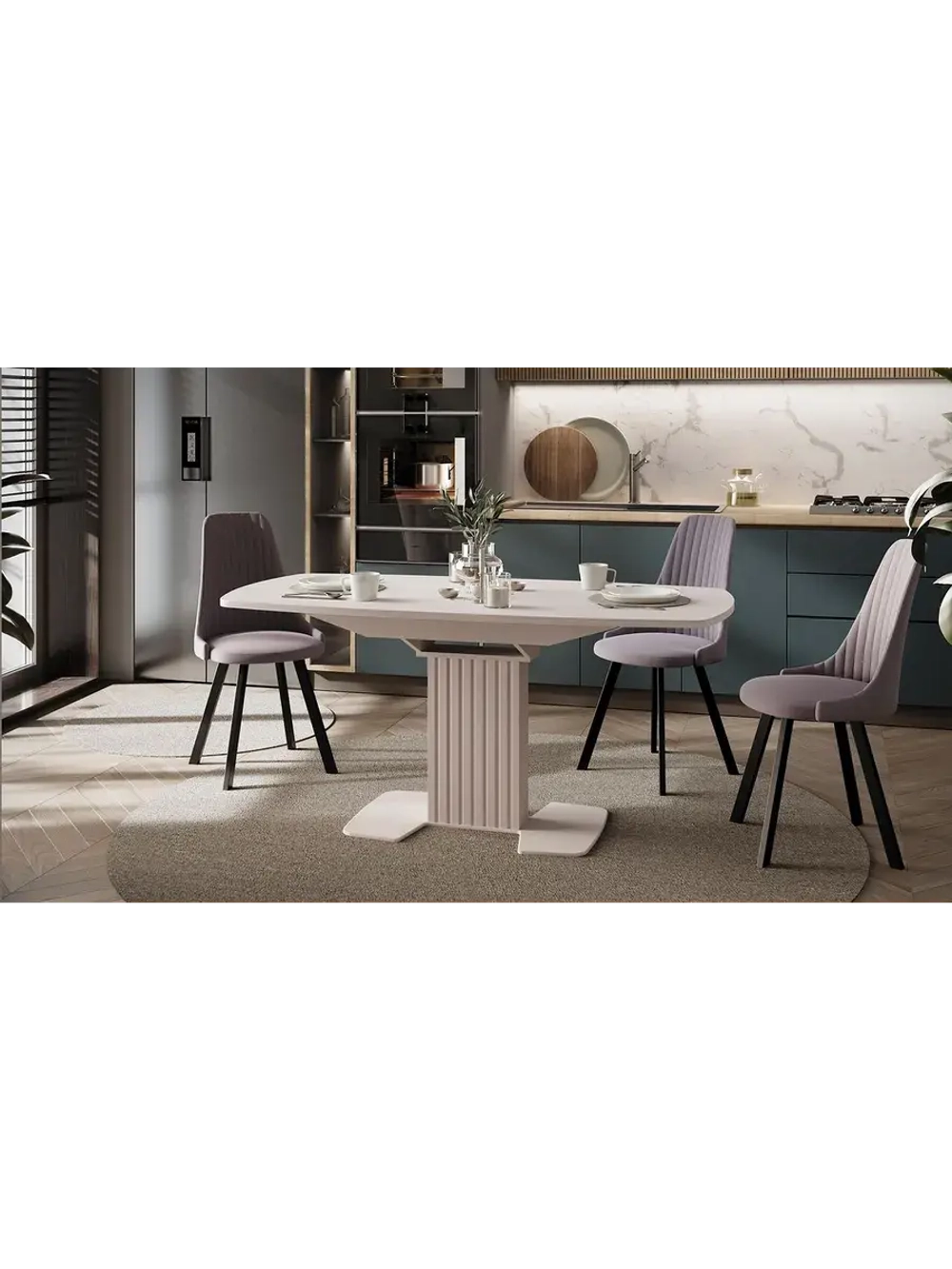 Стол кухонный Кашемир 130(162)х80х75 см