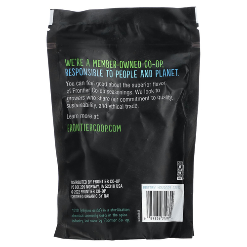 Frontier Co-op, Органический черный перец, среднего помола, 6,63 унции (188 г)