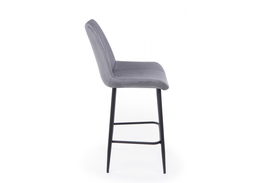 Барный стул Woodville Седа 360 темно-серый (zd 995), черный np, ножки черные