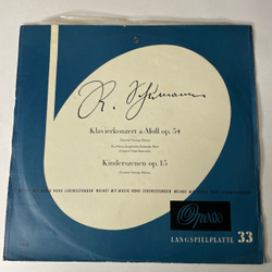Винтажная виниловая пластинка LP R. Schumann Шуман, Guiomar Novaes, Pro Musica Symphonie-Orchester, Wien, Hans Swarowsky, Klavierkonzert A Moll op.54, (Германия 1954)