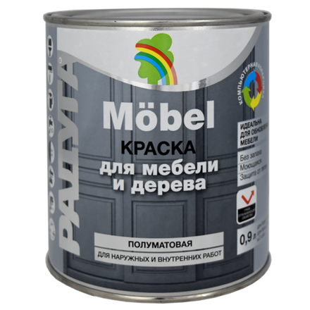 Краска для мебели "Mobel"  ВД-АК 115 база С (0,9л) Под колеровку
