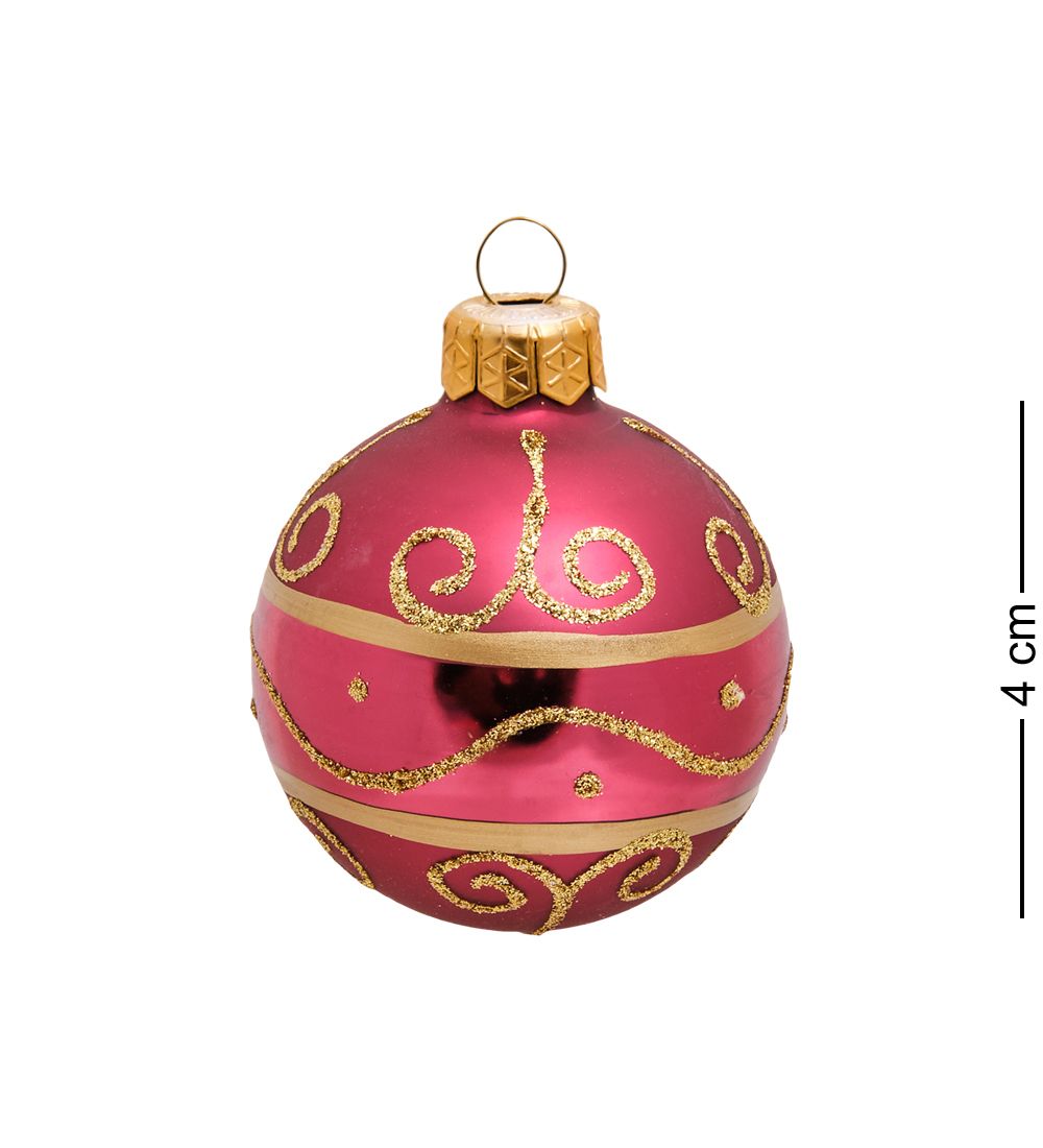 Элита НФШ-1187/1 Набор ел.украшений Шар 4шт «Букет новогодний» 60 мм