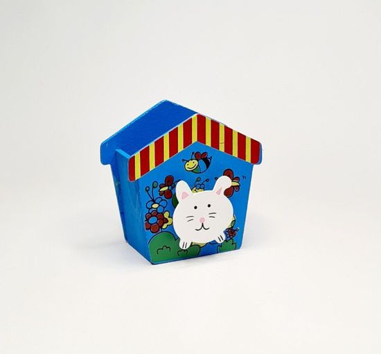 Подставка для ручек из дерева, замок