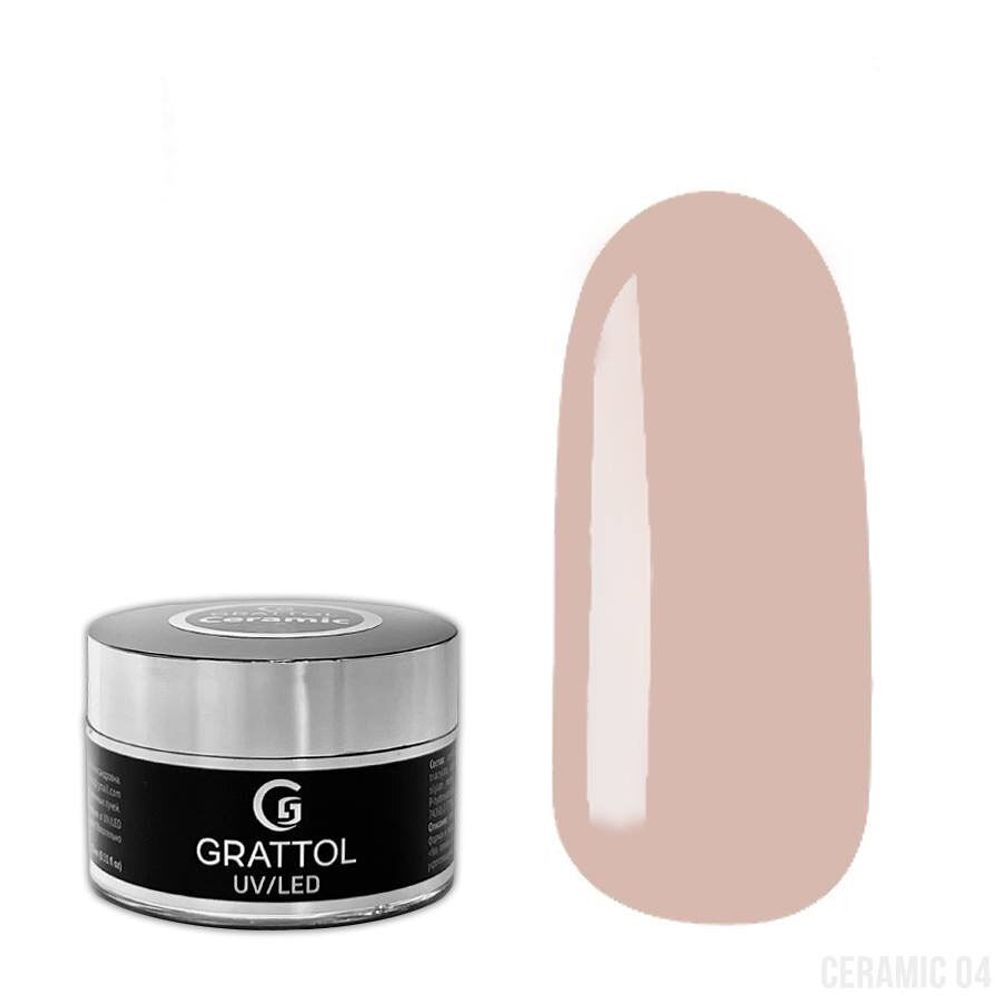 Grattol Camouflage Gel Ceramic 04 - Гель камуфлирующий, 15 мл