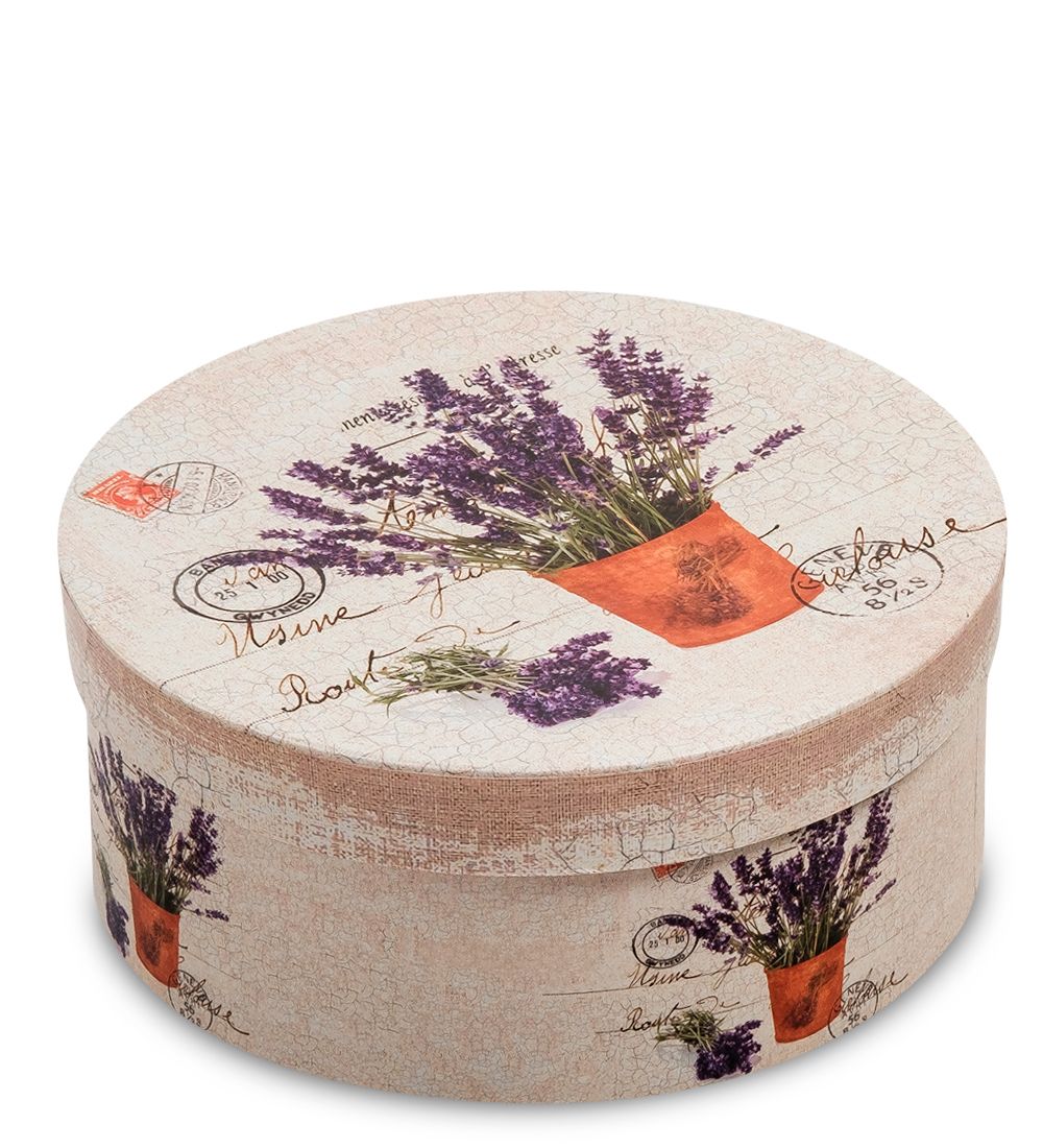 WG-104/3-E Коробка подарочная «Круг» цв.беж./коричн.