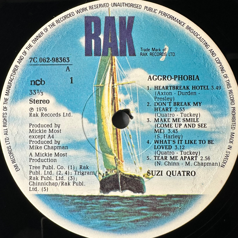 Suzi Quatro - Aggro-Phobia (Швеция 1976г.)