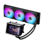 Водяное охлаждение CPU Asus ROG RYUO IV 360 ARGB, 3x120mm Liquid CPU Cooler, AMOLED-display, Black