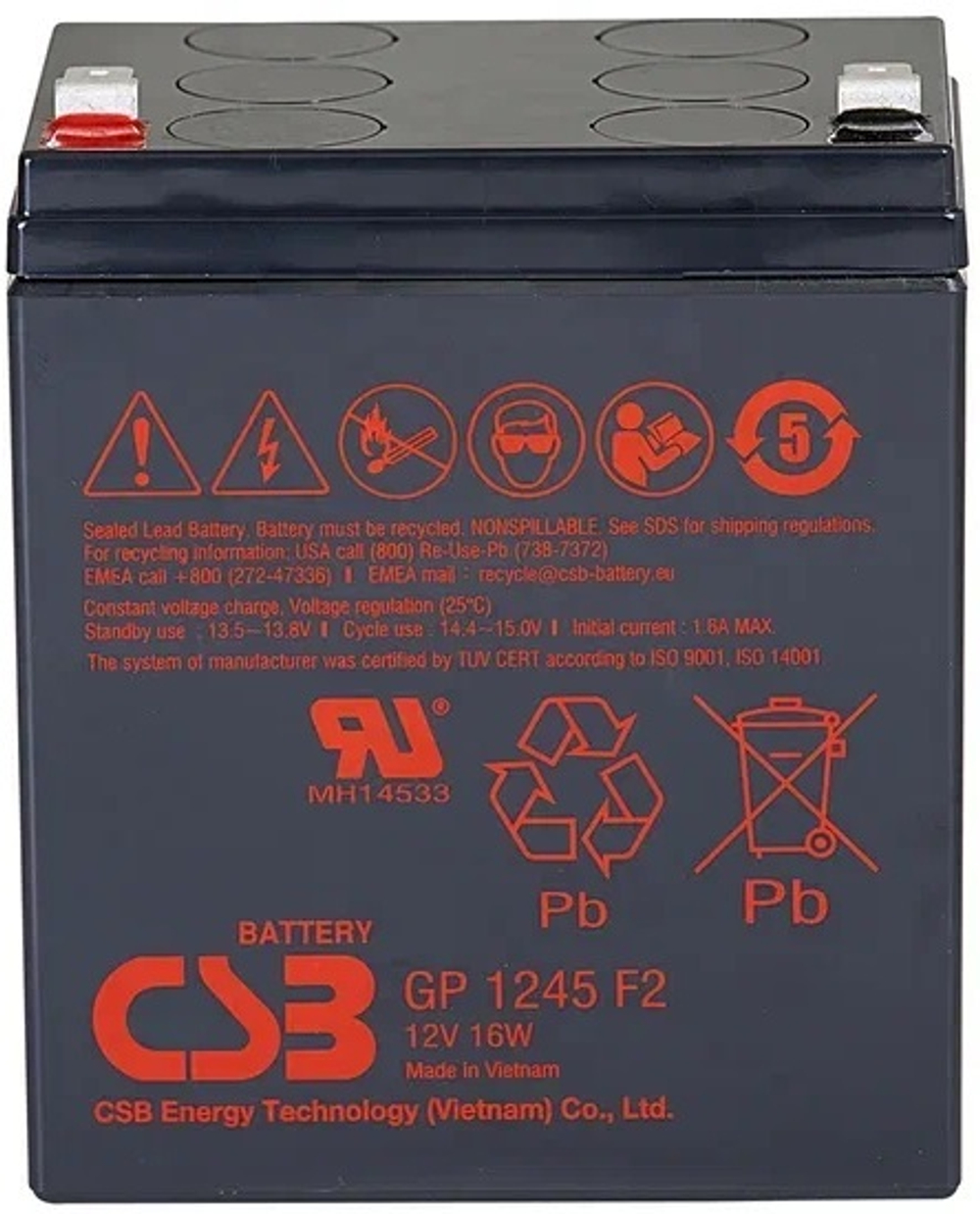 Аккумулятор  CSB GP1245 F2