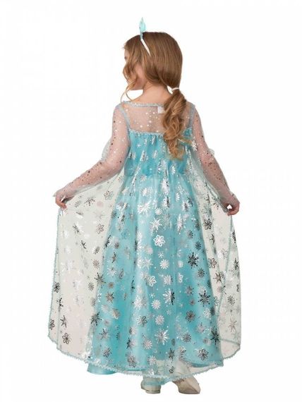 Карнавальный костюм Эльза сатин 2 рост 128 см., Батик