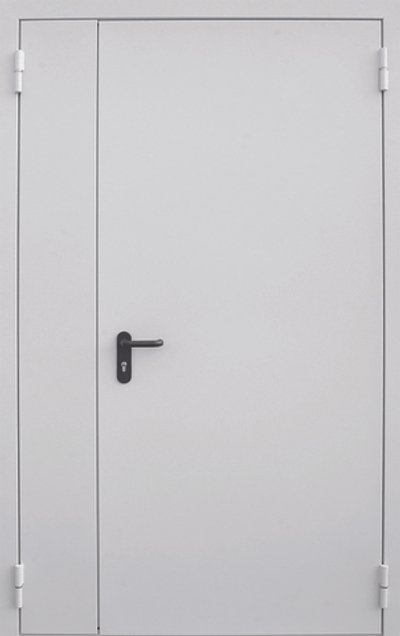 Противопожарная распашная дверь RAL 7035