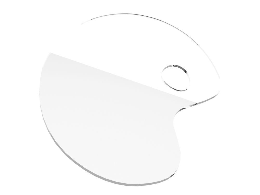 Палитра для красок прозрачная акриловая