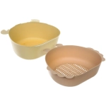Дуршлаг пластиковый «SEGRETO» Краб 27*24,5*10см оливковый