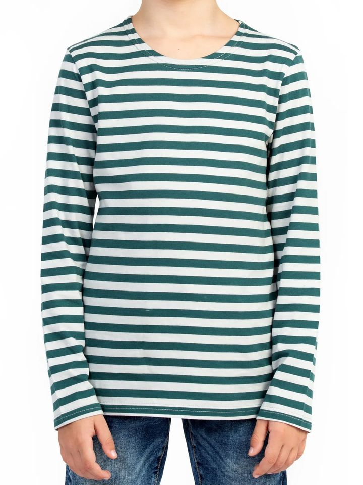 Тельняшка детская х/б зеленая