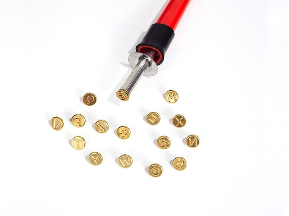 Набор штампов Pebaro для выжигания 16шт., буквы M-Z