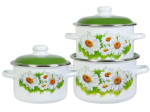 Набор кастрюль "Ромашки лето" №02