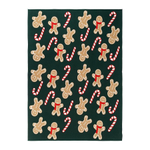 Плед из хлопка с новогодним рисунком gingerman из коллекции new year essential, 130x180 см