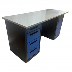 Верстак инструментальный двухтумбовый GWT-V1800BL Great Wolf, 4 ящика, тумба с дверью, 1800x700