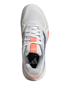 Женские Кроссовки теннисные Adidas Barricade 14 W - cloud white/halo blue/beam orange