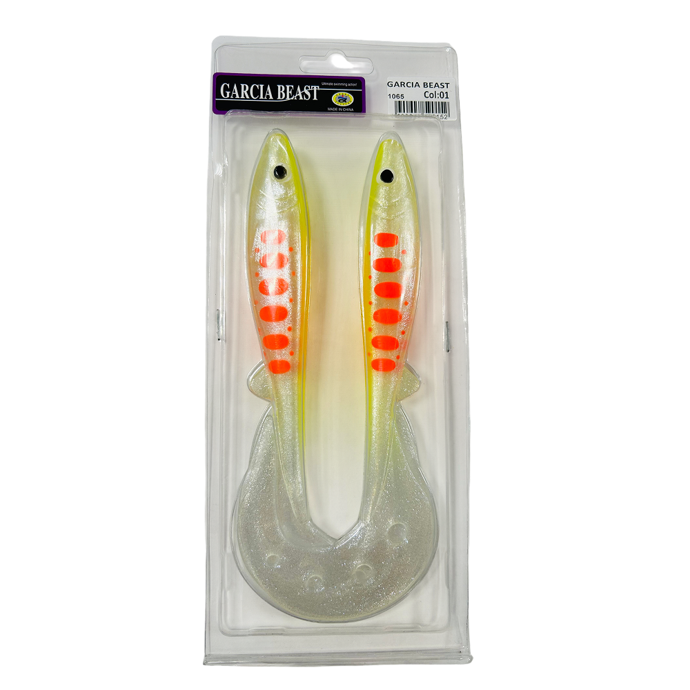 Силиконовая приманка GARCIA BEAST 19см COL01 №52