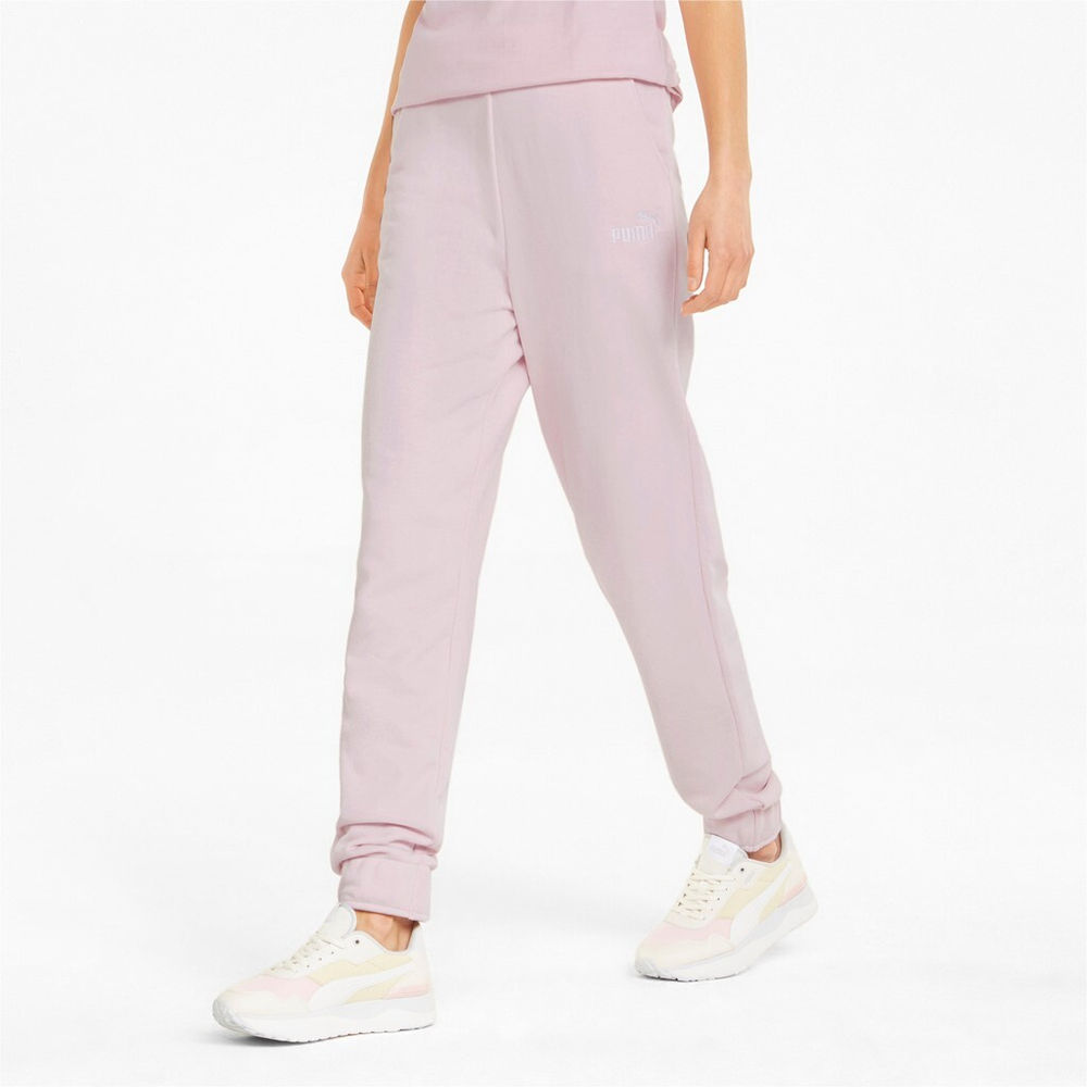 Брюки спортивные женские PUMA ESS+ Embroidery High-Waist Pants TR cl C