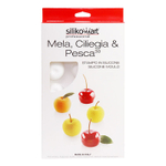 Силиконовая форма MELA, CILIEGIA & PESCA 30 мл (Яблоко, Черешня и Персик) Silikomart, Италия
