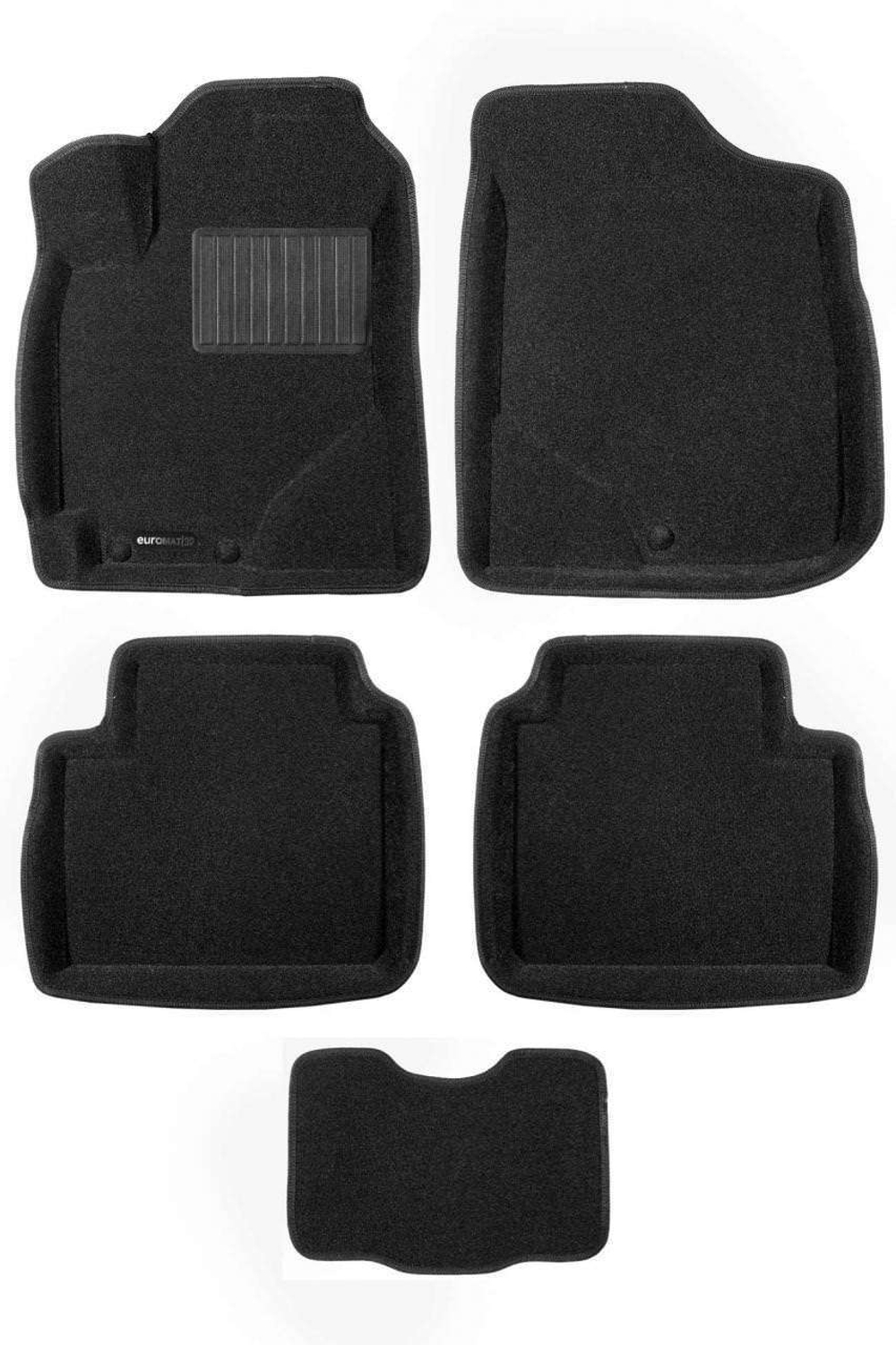 Коврики салона для GEELY Emgrand 7 (2016-) Euromat 3D Business черные. Арт. EMC3D-001402