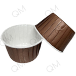 Pasticciere. Форма бумажная "Маффин" 50*40 мм (коричневая-белая) 50 шт