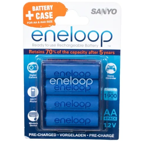 SANYO Eneloop HR-3UTGB-4BP-CASE 1900 mAh, 4 шт