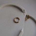 Моносерьга Small Click, позолота