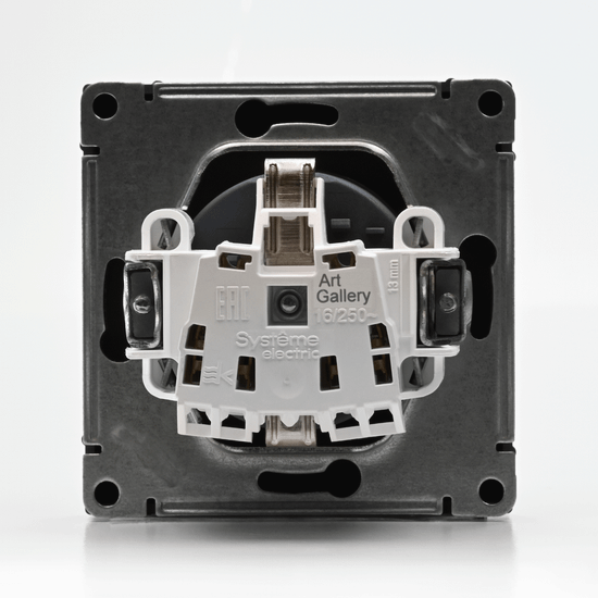 Розетка ArtGallery 16А с заземл. быстрозажим. клем. механизм грифель SE GAL000743S