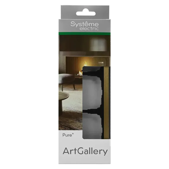 Рамка 3-м ArtGallery Pure метал. латунь SE GAL312203
