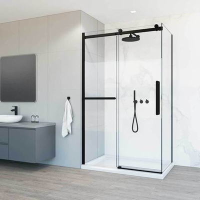 Душевой уголок Como Soft VSR-1CS1013CLB, 1300*1000, черный, стекло прозрачное, , шт