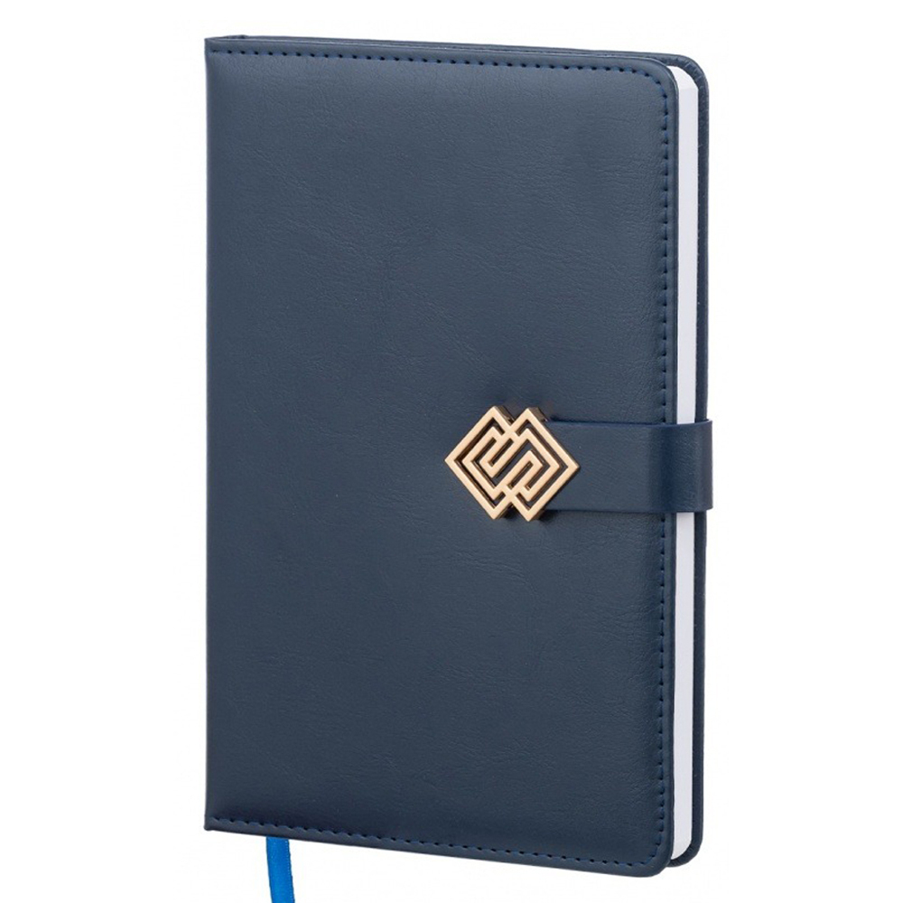 Ежедневник Basir, формат А5, материал-кожезаменитель, синий цвет, 116 листов, размер 14,5*21 см