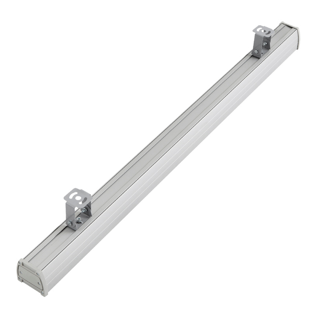 Светильник ДСП LED LIRA-38/OPAL-1200/IP54 (3000K, серый) 1250х87х80мм CSVT