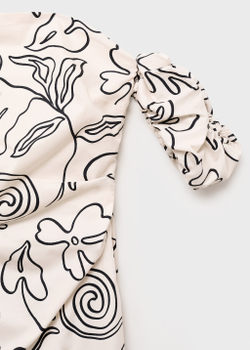 Платье с цветочным принтом без бретелей