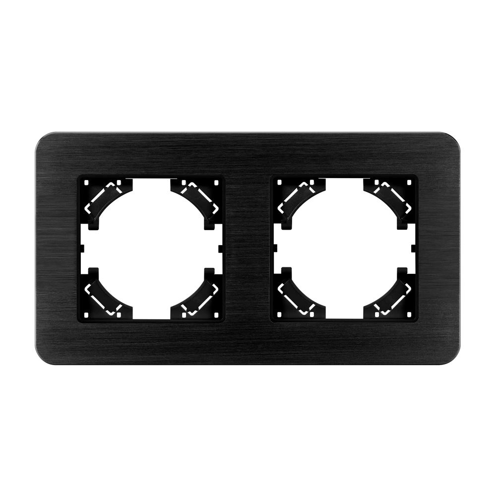 Рамка алюминиевая FRM-AKIRY-AL-2-BK (Arlight, -) 049725