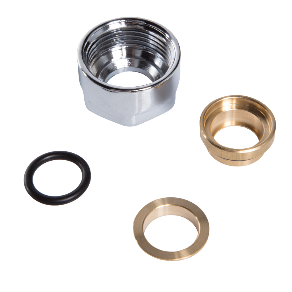 Набор подключения арматуры Royal Thermo Design (Хром) к монтажной трубке (15 мм - 1/2" ВР)