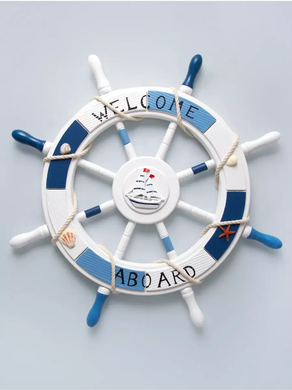 Декор на стену для интерьера "Штурвал" 62 см