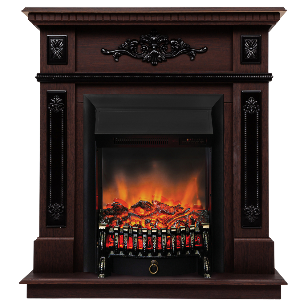 Каминокомплект Real Flame Lilian DN с очагом Fobos Lux Black RC