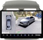 Магнитола для Toyota Corolla 150 2006-2013 (рамка тип 2) - Teyes CC3-2K-360 монитор 13" 2K QLED на Android 10, 6Гб+128Гб, CarPlay, 4G SIM-слот, 4 камеры в комплекте
