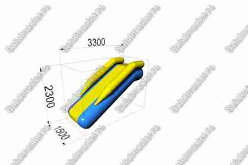 Модуль аквапарка «Малый скат» 3,3×1,5×2,3 м