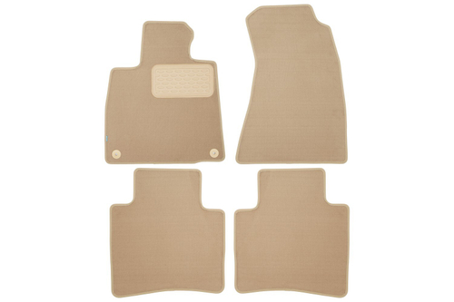 Коврики в салон для HONGQI H9 2022- седан, 4шт (текстиль, бежевые) KLEVER0411600322112KH