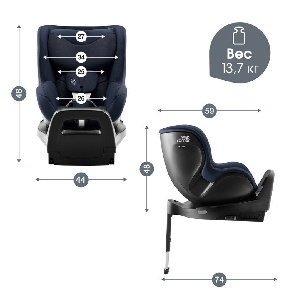 Детское автокресло Britax Roemer Dualfix Pro Style Night Blue
