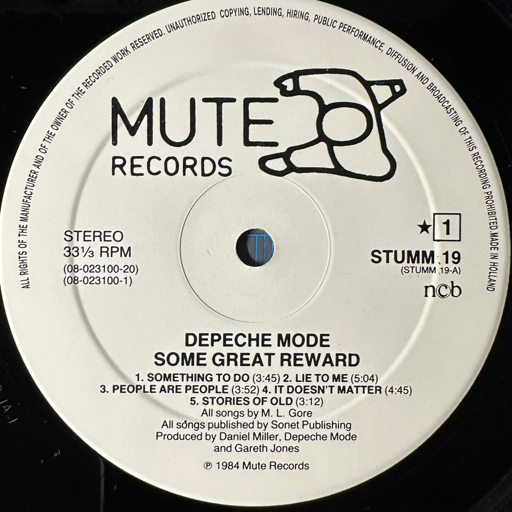 Depeche Mode - Some Great Reward (Скандинавия 1984г.)
