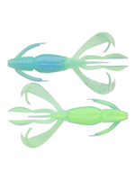 Приманка силиконовая Keitech Crazy Flapper 3.6", 6,6г, цвет #101 Green Pumpkin PP., 3 упаковки по 7 штук