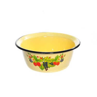 Миска эмал сталь, кругл, 16.5 см, 0.8 л, СтальЭмаль, 1с5с, в асс