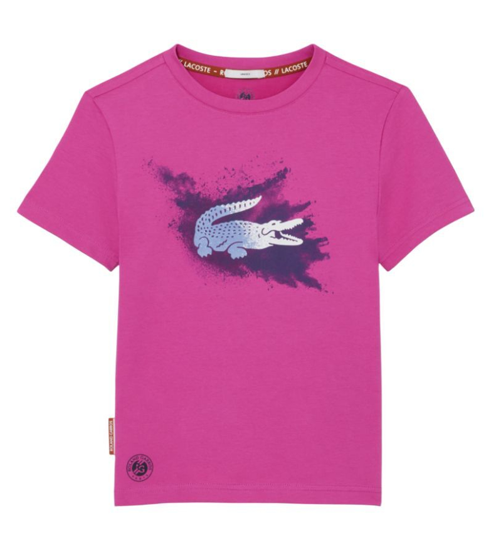 Детская теннисная футболка Lacoste Kids Roland-Garros Edition Jersey Tennis