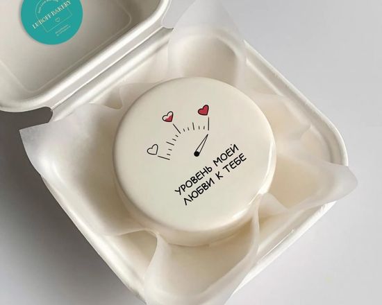 Бенто торт на 14 февраля с фотопечатью